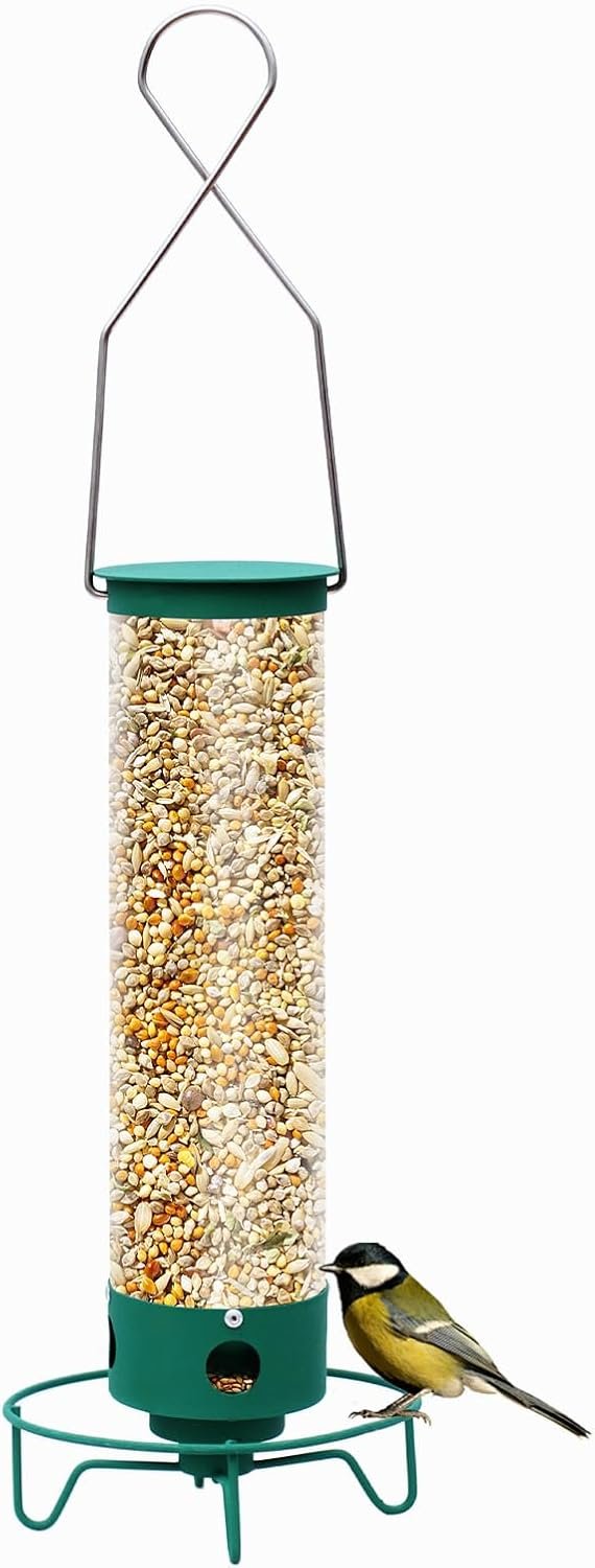 Metal Outdoor Hanging Bird Squirrel Proof Feeder